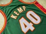 NBA Shawn Kemp 40 Seattle SuperSonics 1995-96 Swingman Maillot Green